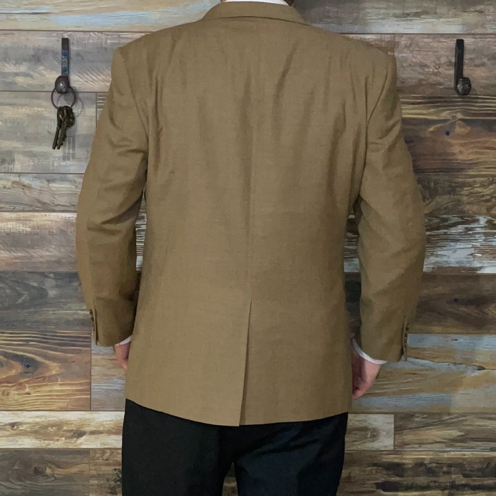 Jos. A. Bank 100% Wool Brown Blazer Sport Jacket Size 48R - Picture 2 of 10